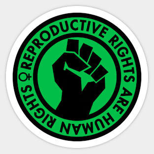 Reproductive Rights are Human Rights (green) Sticker